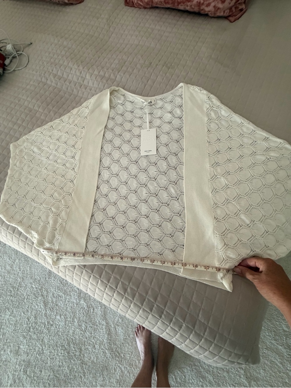 Grace Karan Knit Cardigan - Ivory - Picture 5 of 6